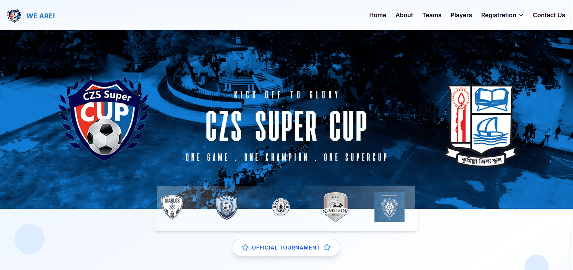 CZS SUPER CUP - Football Tournament Management
